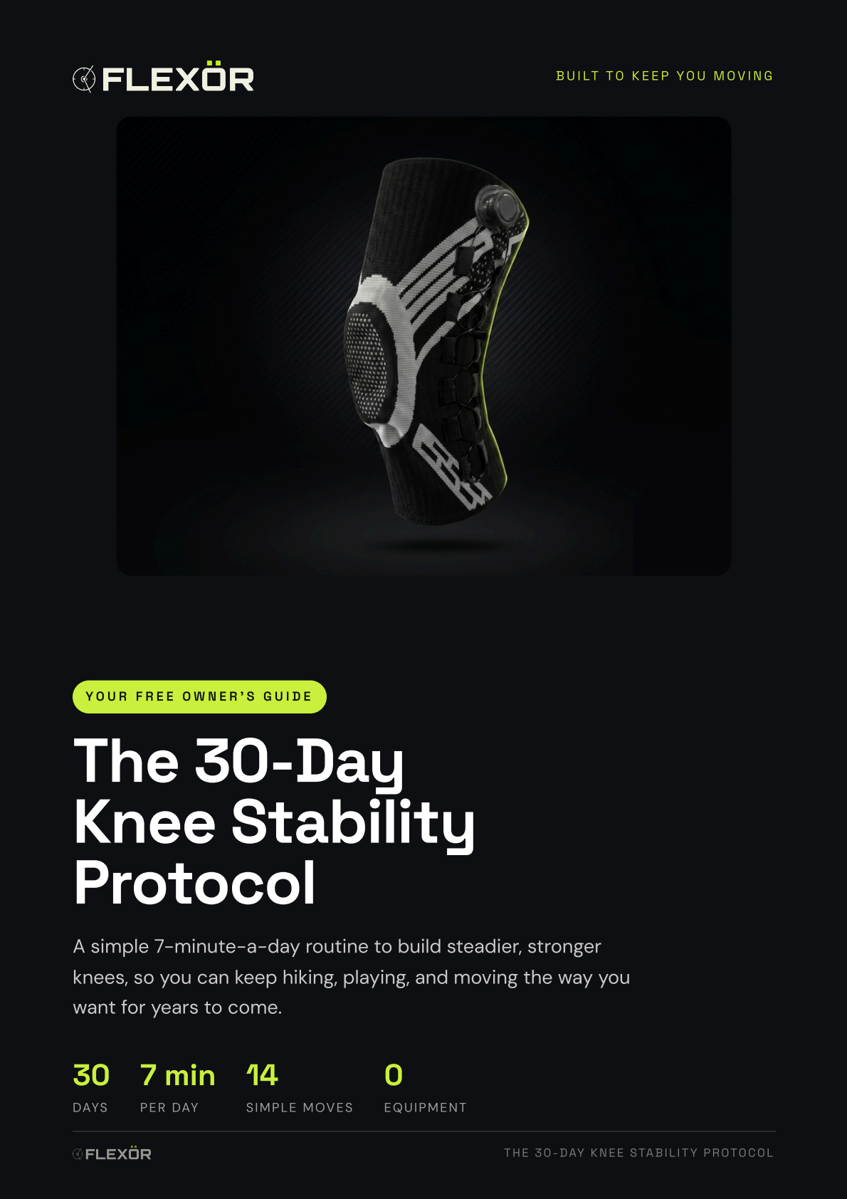 The 30-Day Knee Stability Protocol eBook cover