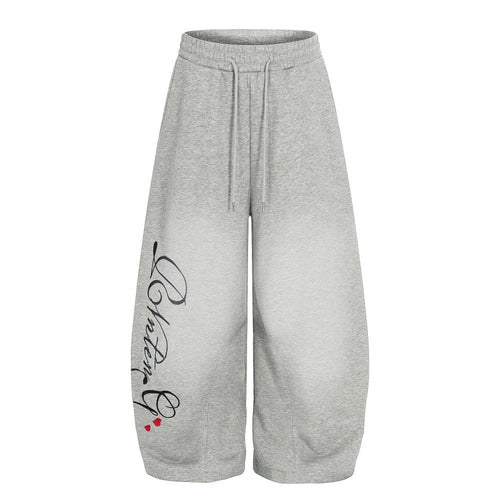 Velvet curved knife sweatpants
