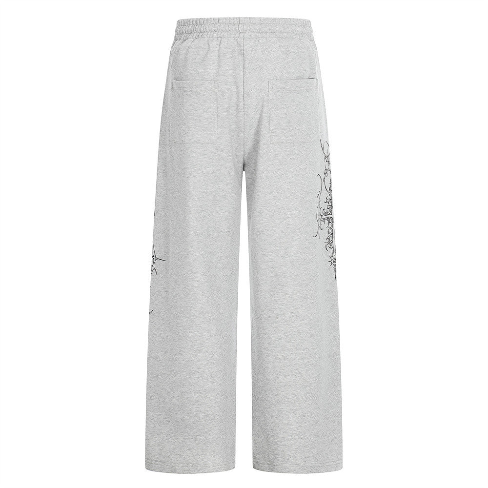 Loose straight leg sweatpants