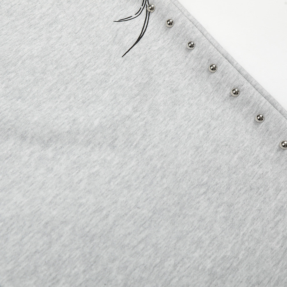 Loose straight leg sweatpants