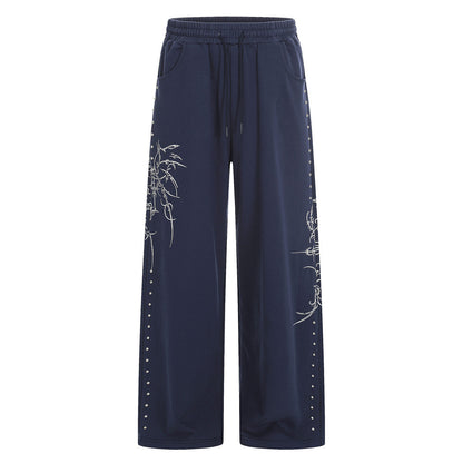 Loose straight leg sweatpants