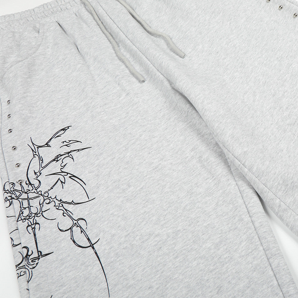 Loose straight leg sweatpants