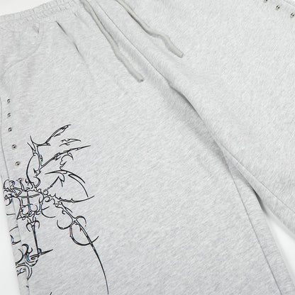 Loose straight leg sweatpants