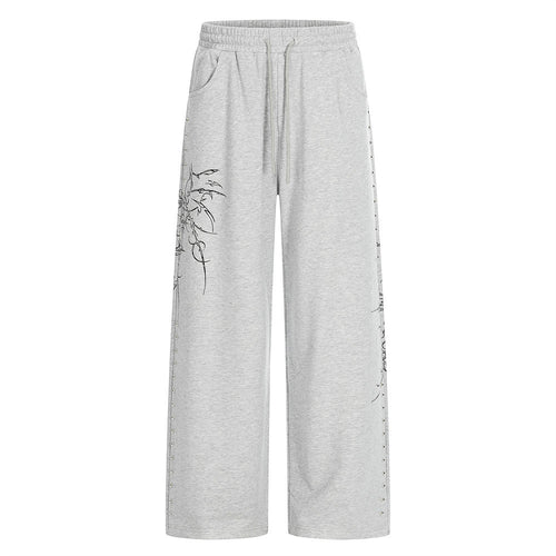Loose straight leg sweatpants